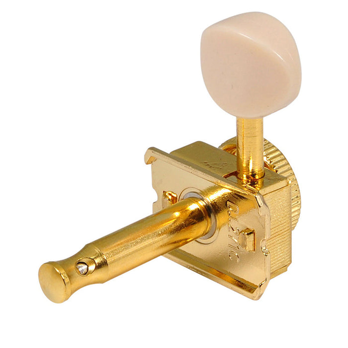 Musiclily Pro R15T 6列インライン ヴィンテージハイブリッドスタイル ヴィンテージオーバルボタン ギターロック式チューナー チューニングペグ マシンヘッドセット Fender Strat/Teleスタイルエレキギター用