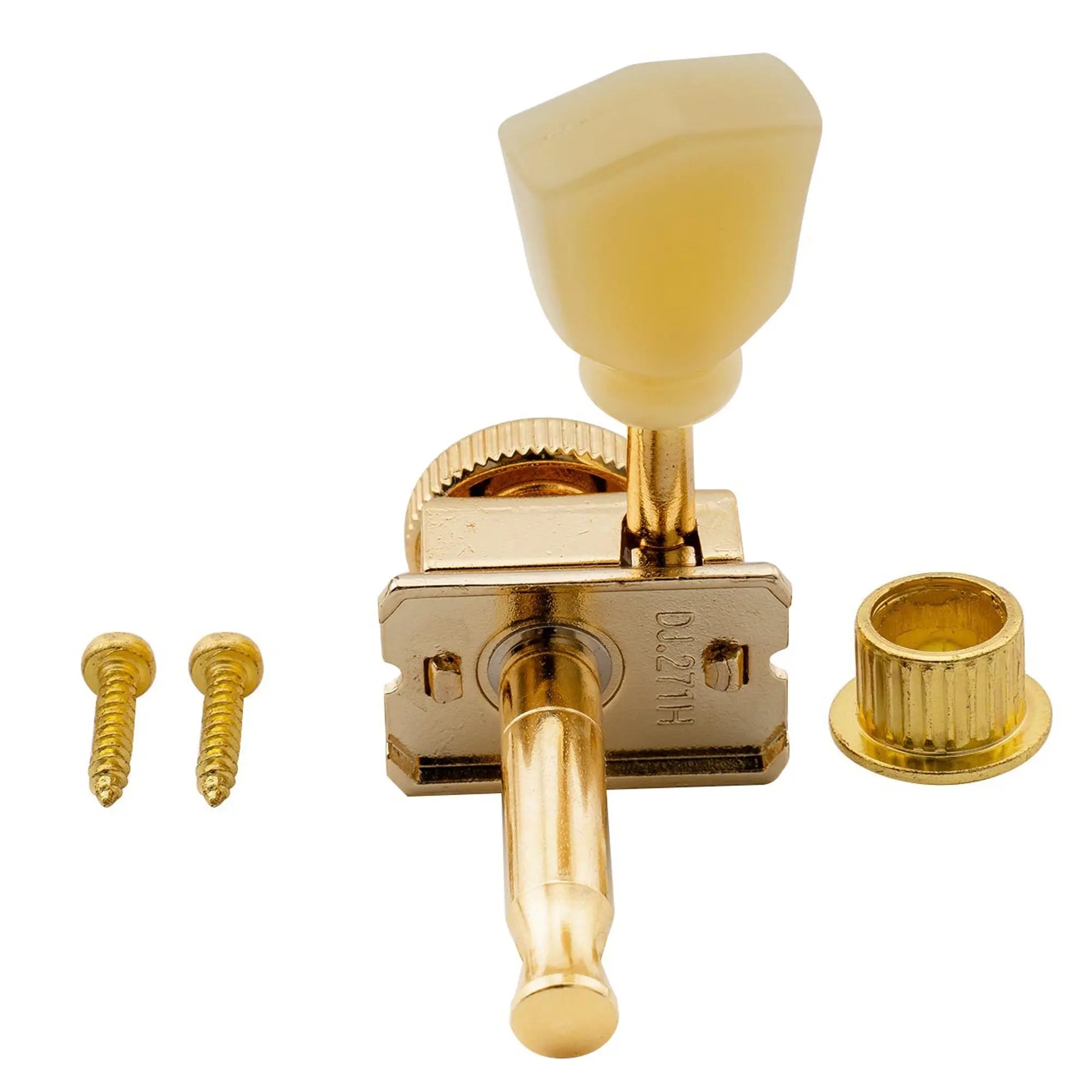 detail of musiclily pro vintage hybrid style keystone button 6 inline guitar locking tuners tuning pegs keys machine heads set for strat tele style electric guitar mx2239p