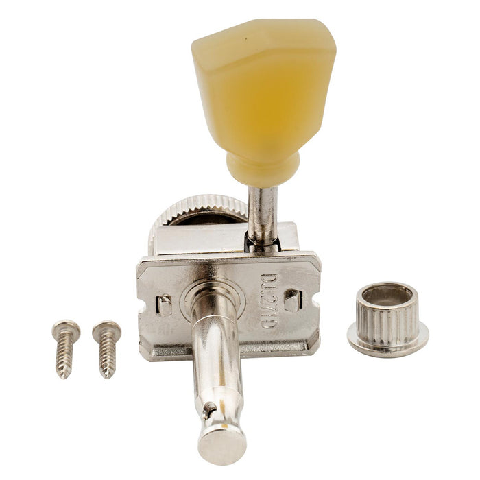 Musiclily Pro R15T ヴィンテージハイブリッドスタイル キーストーンボタン 6列インライン ギターロック式チューナー チューニングペグ マシンヘッドセット Strat/Teleスタイルエレキギター用