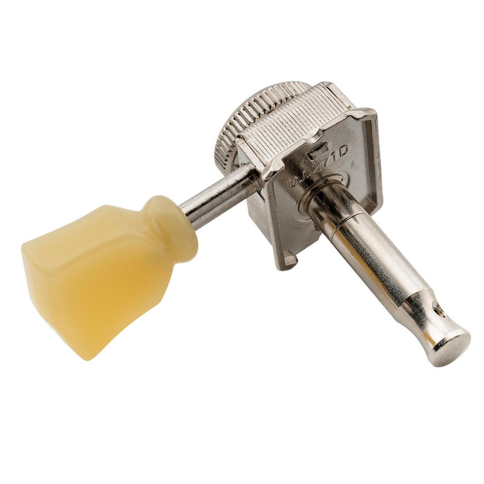 Musiclily Pro R15T ヴィンテージハイブリッドスタイル キーストーンボタン 6列インライン ギターロック式チューナー チューニングペグ マシンヘッドセット Strat/Teleスタイルエレキギター用