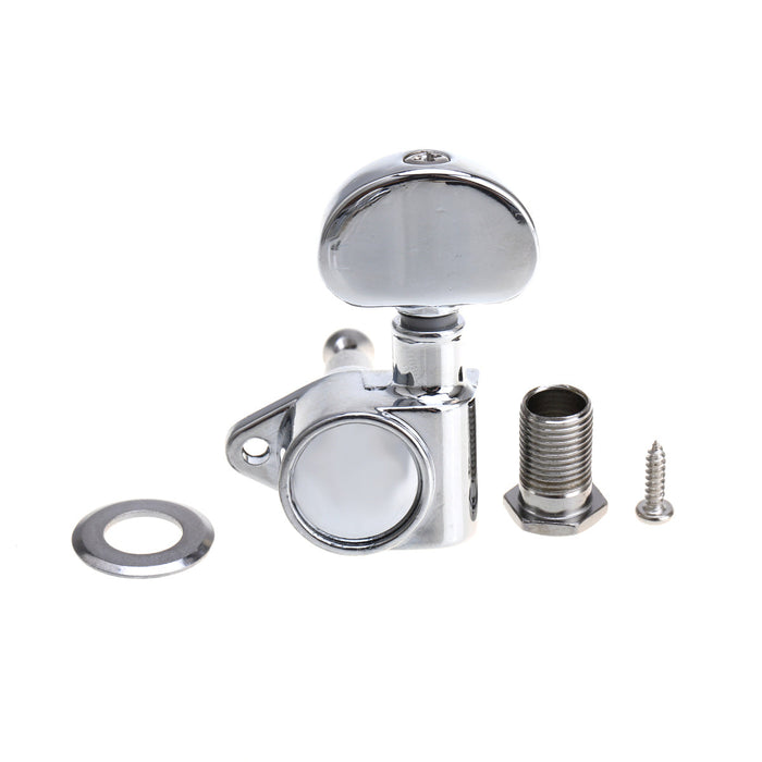 Musiclily Ultra 3R3L 20:1 Proporção Grover-Roto Estilo Máquinas de Cabeça Totalmente Seladas Afinadores de Trastes Teclas com Parafuso em Ângulo Reto para Violão Acústico e Elétrico