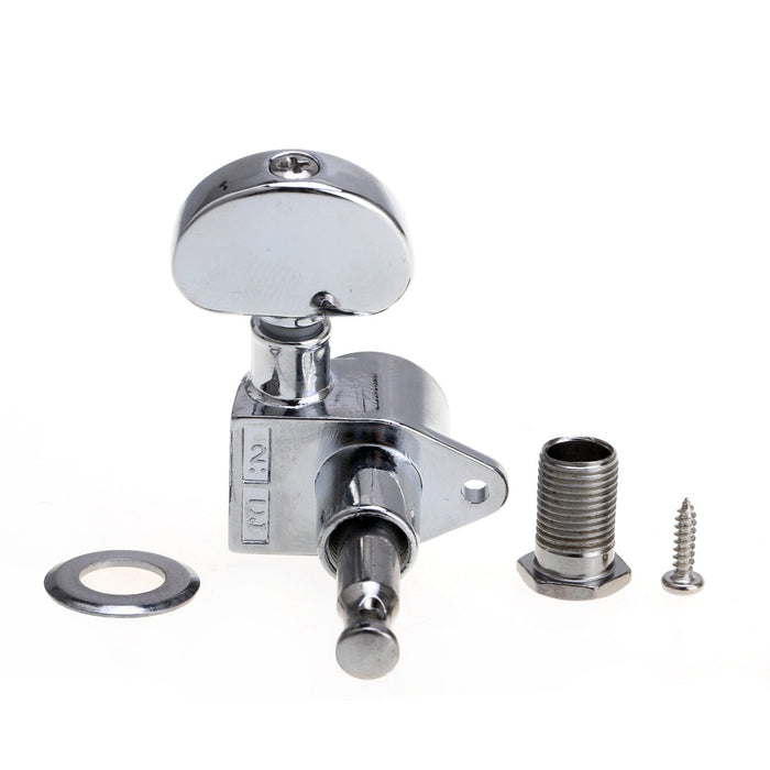 Musiclily Ultra 3R3L 20:1 Proporção Grover-Roto Estilo Máquinas de Cabeça Totalmente Seladas Afinadores de Trastes Teclas com Parafuso em Ângulo Reto para Violão Acústico e Elétrico