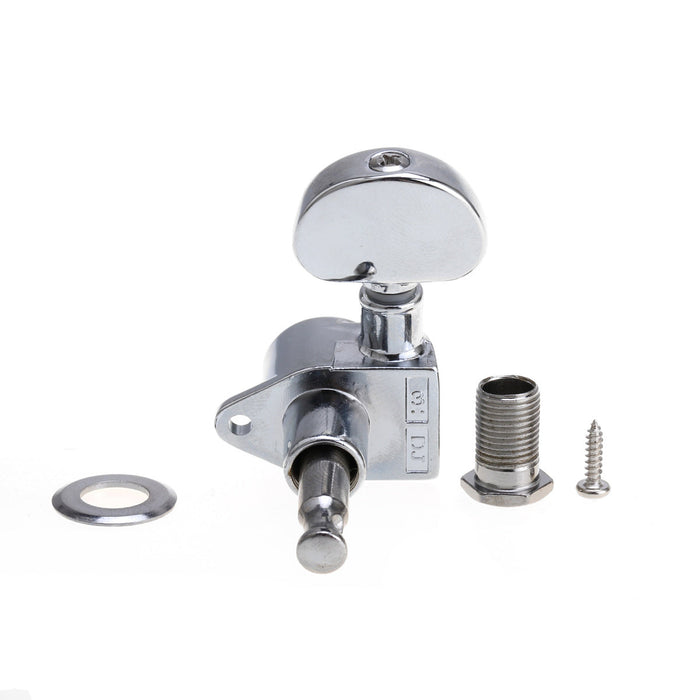 Musiclily Ultra 3R3L 20:1 Proporção Grover-Roto Estilo Máquinas de Cabeça Totalmente Seladas Afinadores de Trastes Teclas com Parafuso em Ângulo Reto para Violão Acústico e Elétrico