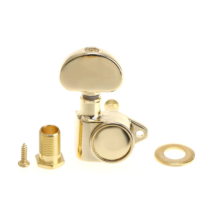 Musiclily Ultra 3R3L 20:1 Proporção Grover-Roto Estilo Máquinas de Cabeça Totalmente Seladas Afinadores de Trastes Teclas com Parafuso em Ângulo Reto para Violão Acústico e Elétrico