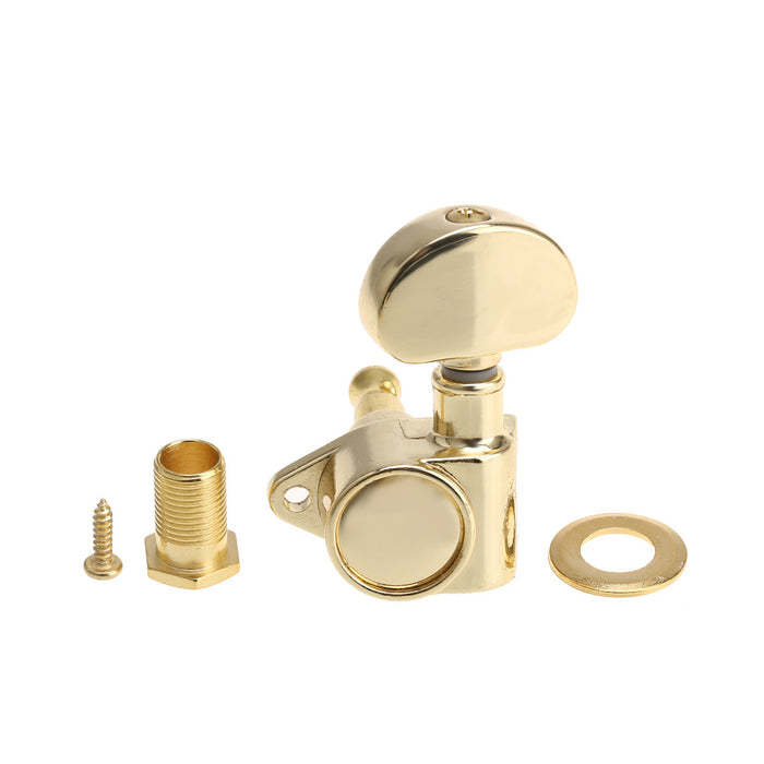 Musiclily Ultra 3R3L 20:1 Proporção Grover-Roto Estilo Máquinas de Cabeça Totalmente Seladas Afinadores de Trastes Teclas com Parafuso em Ângulo Reto para Violão Acústico e Elétrico