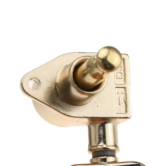 Musiclily Ultra 3R3L 20:1 Proporção Grover-Roto Estilo Máquinas de Cabeça Totalmente Seladas Afinadores de Trastes Teclas com Parafuso em Ângulo Reto para Violão Acústico e Elétrico