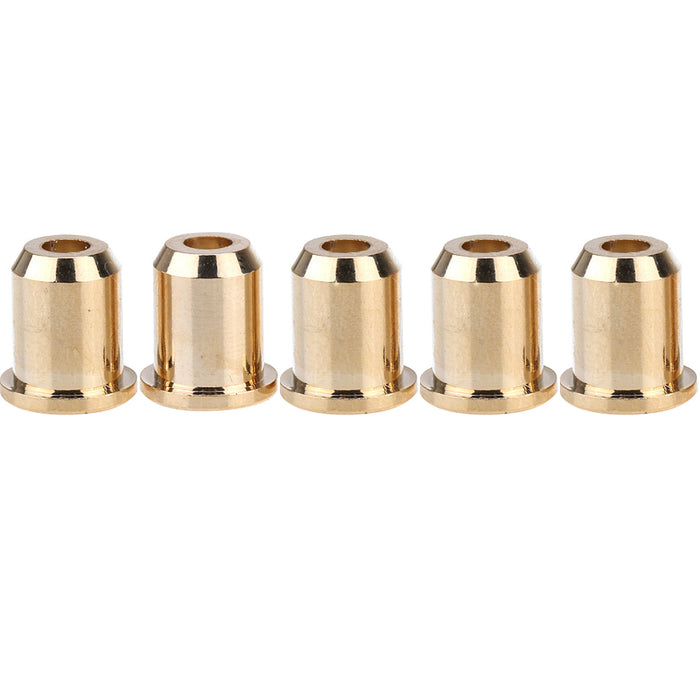 Musiclily Pro 14mm Brass Through Body String Mounting Ferrules for Electric Bass Set of 5