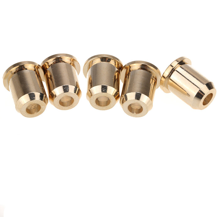 Musiclily Pro 14mm Brass Through Body String Mounting Ferrules for Electric Bass Set of 5