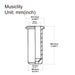 Dimensions of musiclily pro 25 5mm brass through body string mounting ferrules for electric bass mx2246 5p