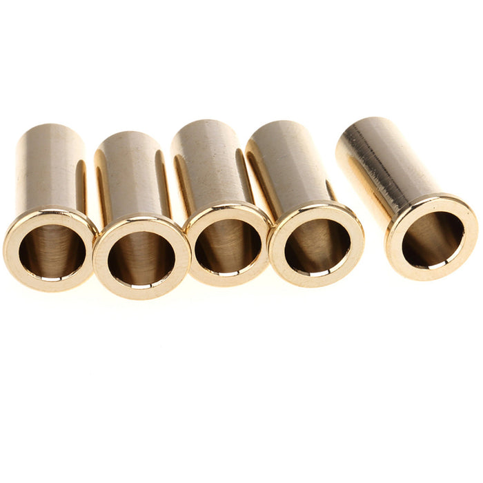 Musiclily Pro 25,5mm Ferragens de Montagem de Cordas através do Corpo em Latão para Baixo Elétrico Conjunto de 5 