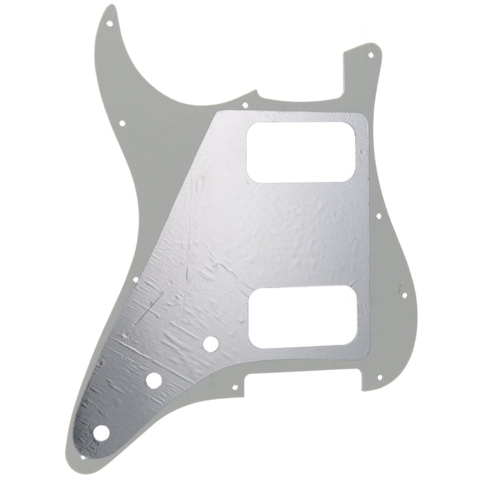 Musiclily Pro 11穴 ラウンドコーナーHH STタイプピックガード USA/メキシコスタンダードFender Stratストラトエレキギター用 4プライ エイジドホワイトパール