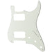 musiclily pro 11 holes round corner hh guitar pickguard for american mexican fender standard strat style electric guitar 3ply 4ply mx2248p, aged white