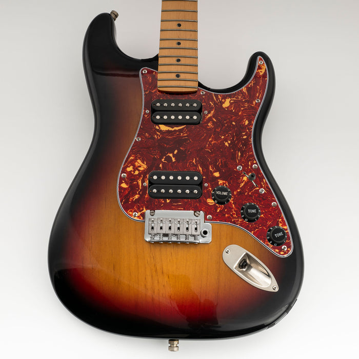 Musiclily Pro 11 Holes Round Corner HH Guitar Pickguard for American Mexican Fender Standard Strat Style Electric Guitar, 3Ply/4Ply