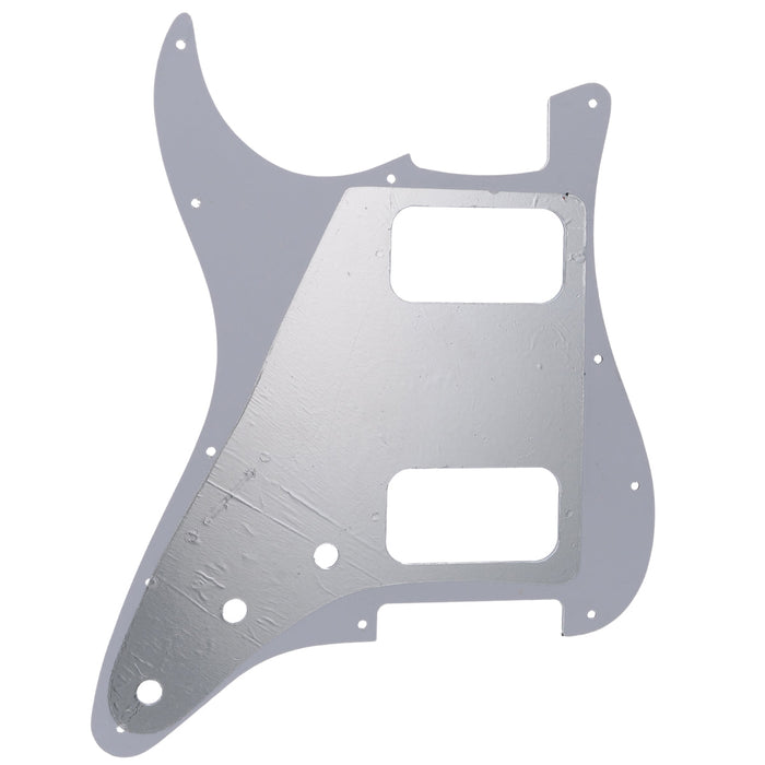 Musiclily Pro 11穴 ラウンドコーナーHH STタイプピックガード USA/メキシコスタンダードFender Stratストラトエレキギター用 4プライ エイジドホワイトパール