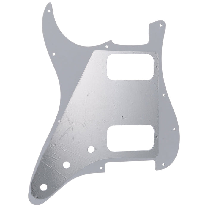 Musiclily Pro 11穴 ラウンドコーナーHH STタイプピックガード USA/メキシコスタンダードFender Stratストラトエレキギター用 4プライ エイジドホワイトパール