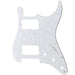 musiclily pro 11 holes round corner hh guitar pickguard for american mexican fender standard strat style electric guitar 3ply 4ply mx2248p, white pearl