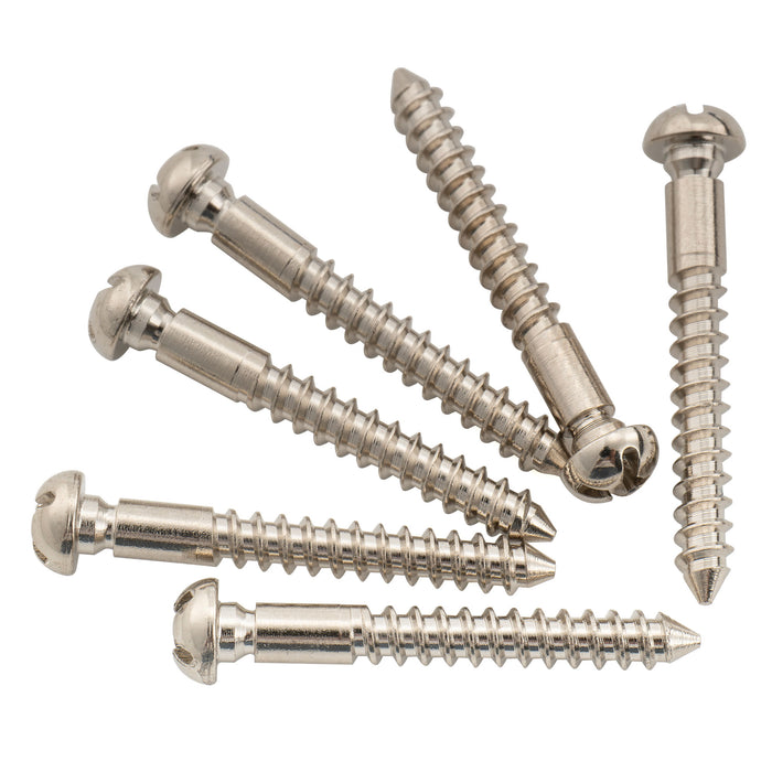 Musiclily Ultra 3.5x30mm Stainless Steel Mounting Screws for Electric Guitar PRS Style Tremolo Bridge, Set of 6