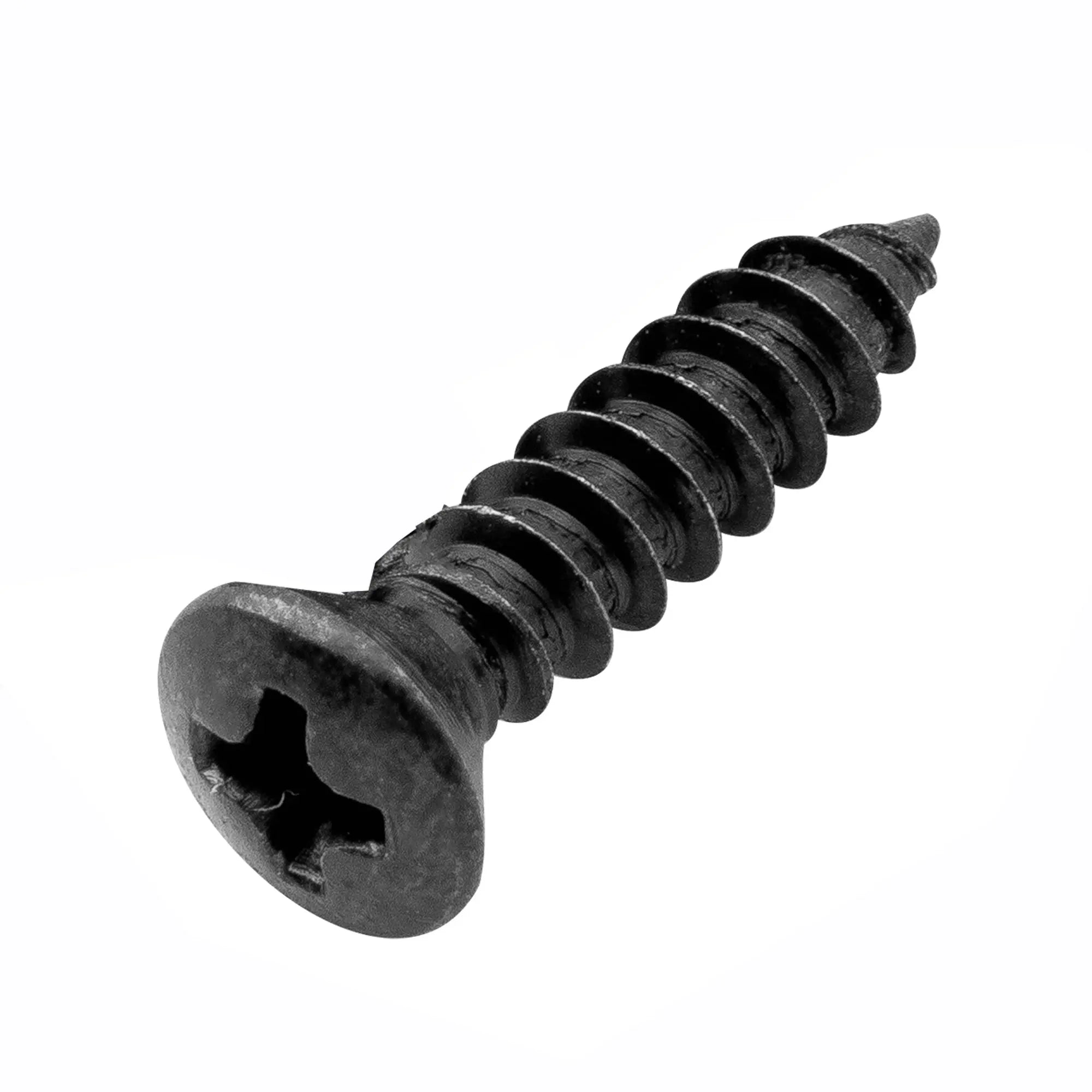 musiclily ultra 3 12mm stainless steel pickguard countersunk mounting screws for usa fender style electric guitar or bass mx2252p, black