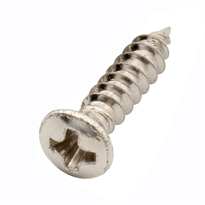musiclily ultra 3 12mm stainless steel pickguard countersunk mounting screws for usa fender style electric guitar or bass mx2252p, nickel