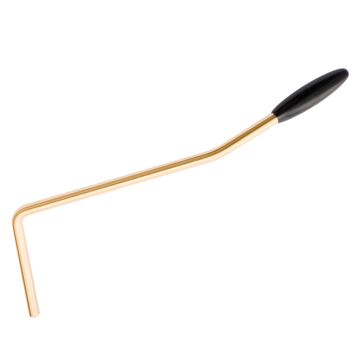 musiclily ultra 5mm push in style full solid stainless steel tremolo arm whammy bar vibrato arm for korea made wilkinson tremolo bridge mx2261p, gold