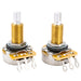 cts 450 a500k pot long split shaft 3 4 inch 10 audio taper potentiometer for electric guitar bass mx2271, 2 pcs
