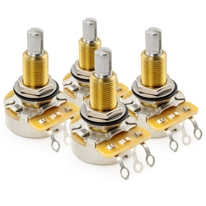 cts 450 a500k pot long split shaft 3 4 inch 10 audio taper potentiometer for electric guitar bass mx2271, 4 pcs