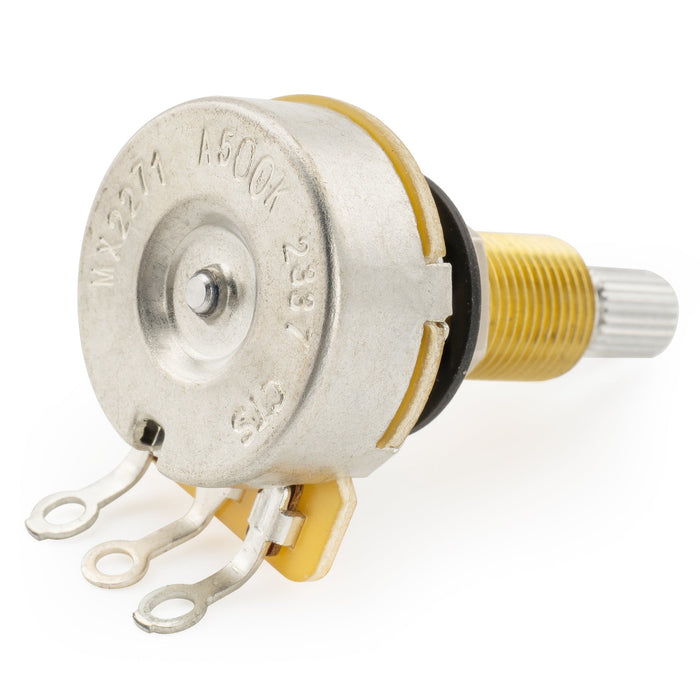 Part of cts 450 a500k pot long split shaft 3 4 inch 10 audio taper potentiometer for electric guitar bass mx2271
