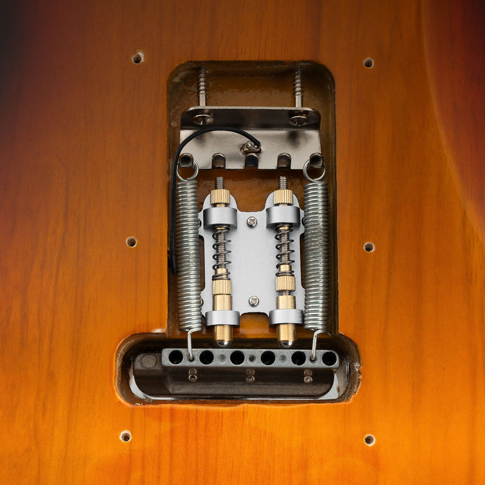 Musiclily ウルトラカラフルシリーズ エレキギター用トレモロブリッジ デュアルトレモロストッパーおよびスタビライザー