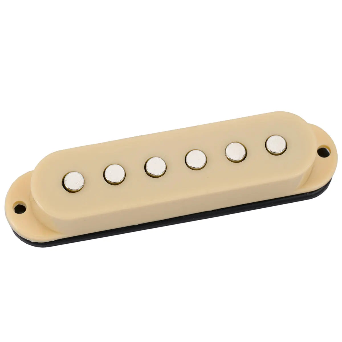 musiclily basic 50mm ceramic single coil neck pickup for strat style electric guitar mx2295bk, mint ivory color