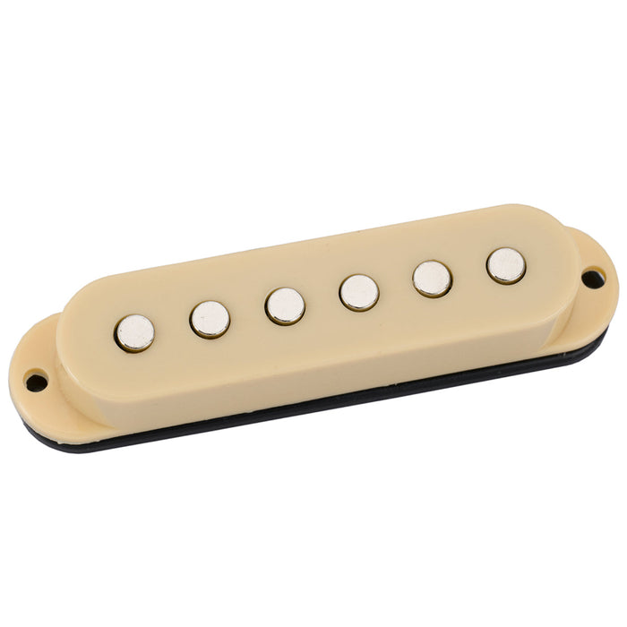 musiclily basic 50mm ceramic single coil neck pickup for strat style electric guitar mx2295bk, mint ivory color