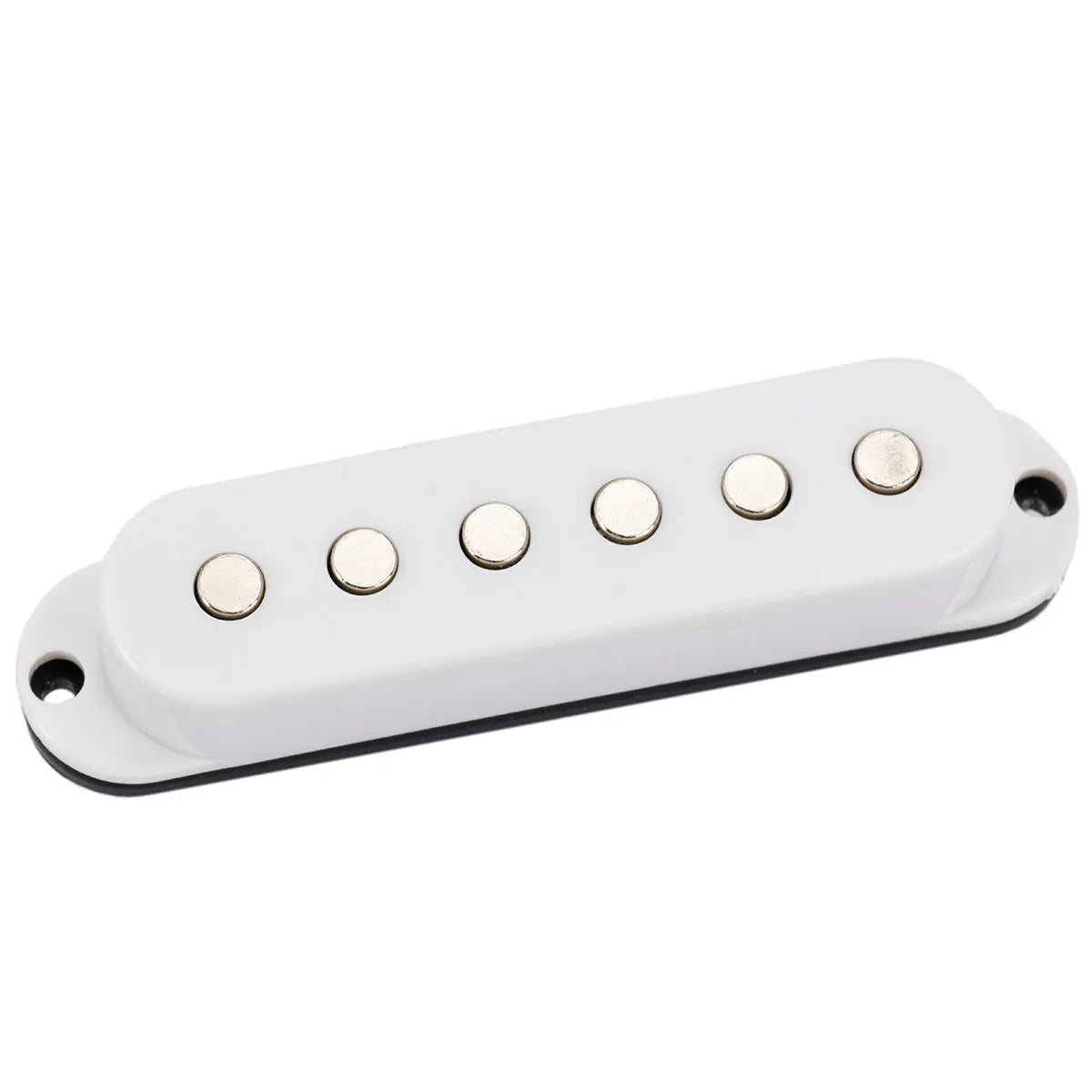 musiclily basic 50mm ceramic single coil neck pickup for strat style electric guitar mx2295bk, white