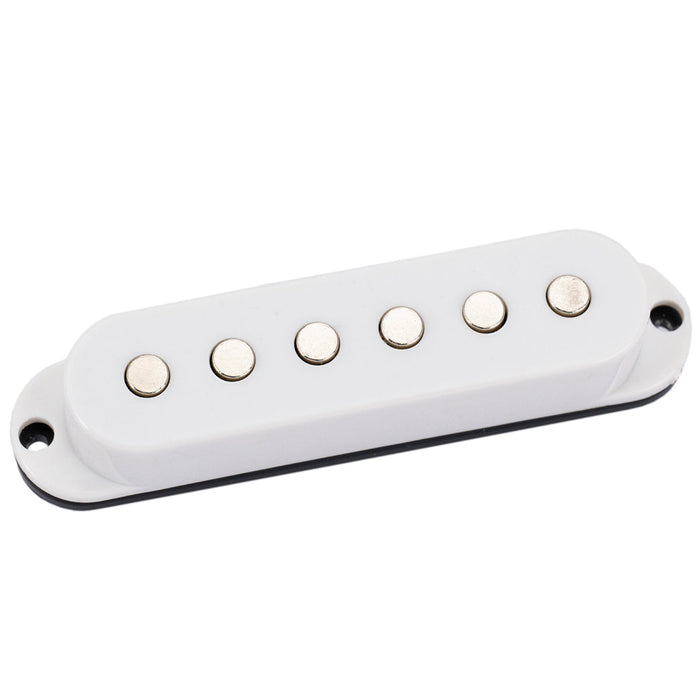 musiclily basic 50mm ceramic single coil neck pickup for strat style electric guitar mx2295bk, white