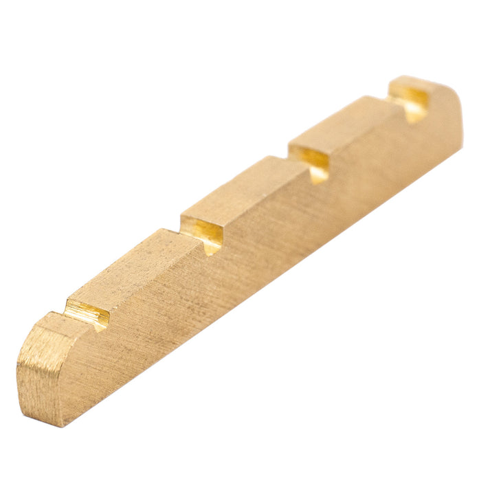 Part of musiclily basic 4 string electric bass pre slotted brass nut 43x3 5x6mm mx2298