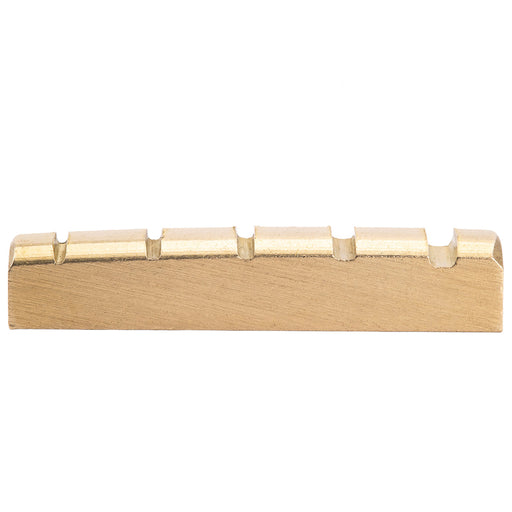 musiclily basic 5 string electric bass pre slotted brass nut 45x6x9mm mx2302