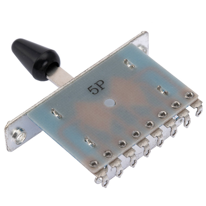 Seletor de Captadores Alpha 5-Vias Lâmina para Guitarra Elétrica Estilo Strat Importada