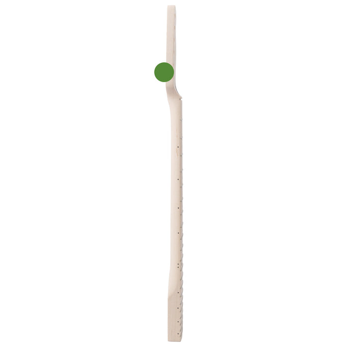 detail of musiclily pro 9 5 inch radius 21 fret maple tl style electric guitar neck unfinished mx2313un