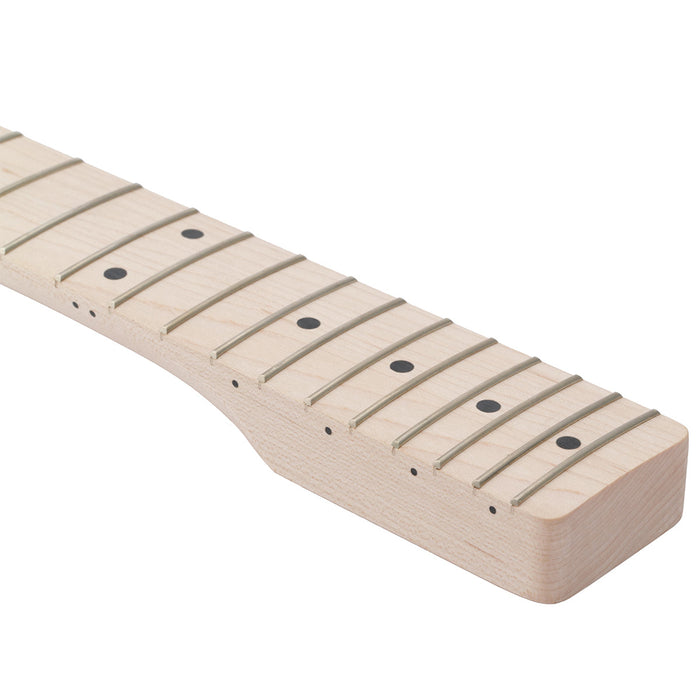 details of musiclily pro 9 5 inch radius 21 fret maple tl style electric guitar neck unfinished mx2313un