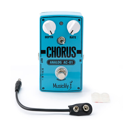 musiclily pro electric guitar effects pedal dc 9v adapter powered true bypass super chorus mx2320p