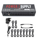 musiclily pro guitar power supply 10 way isolated dc output for 9v 12v 18v effect pedal with usb port uk standard adapter mx2328uk