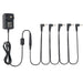 musiclily pro us standard power supply adapter dc 9v with 5 way daisy chain cable reverse polarity cord for guitar effect pedals mx2329