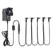 musiclily pro uk standard power supply adapter dc 9v with 5 way daisy chain cable reverse polarity cord for guitar effect pedals mx2331