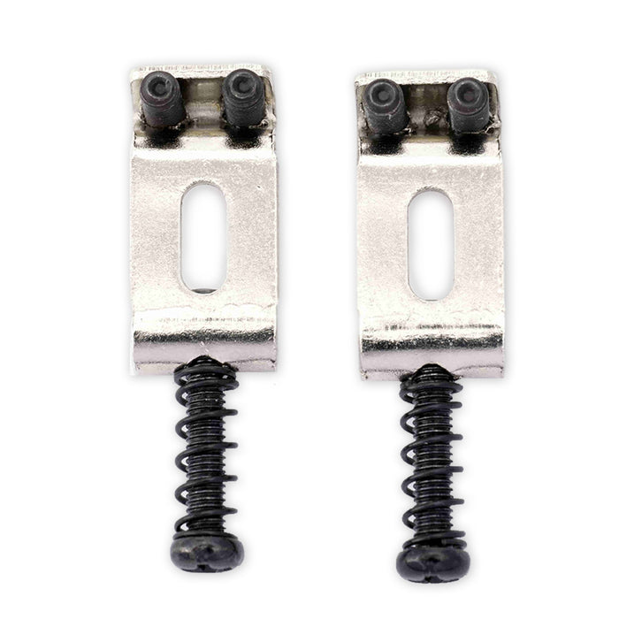 wilkinson m series 10 5mm vintage style steel saddles for strat style electric guitar wilkinson m series bridge mx2338 2p, nickel