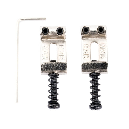 wilkinson m series 10 8mm vintage style steel saddles for imported strat style electric guitar wilkinson m series bridge mx2340 2p, nickel