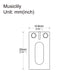 Dimensions of wilkinson m series 10 8mm modern style saddles for imported strat tele style electric guitar wilkinson m series bridge mx2341 2p