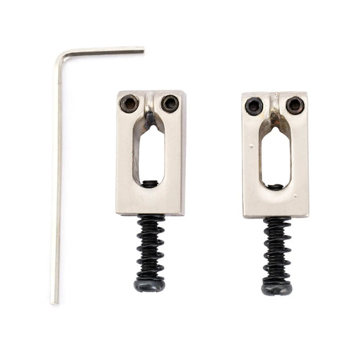 wilkinson m series 10 8mm modern style saddles for imported strat tele style electric guitar wilkinson m series bridge mx2341 2p, nickel