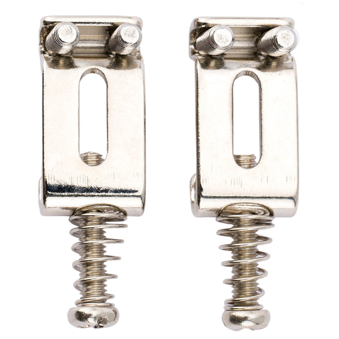 Wilkinson WVC 10.8mmピッチ ヴィンテージスタイル 鋼製 トレモロブリッジサドル Import Stratストラトエレキギター用 ブラック(2個セット)