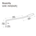 Dimensions of wilkinson wvc tremolo bridge 5mm steel push in style tremolo arm whammy bar vibrato arm mx2349p