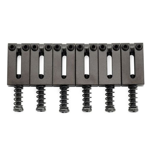 musiclily ultra 10 5mm modern style rectangle full solid brass saddles for strat tele style electric guitar mx2370 6p