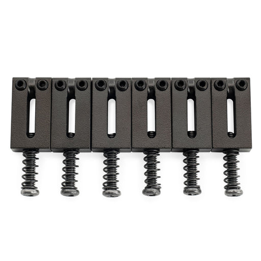 musiclily ultra 10 8mm modern style rectangle full solid brass saddles for strat tele style electric guitar mx2371 6p