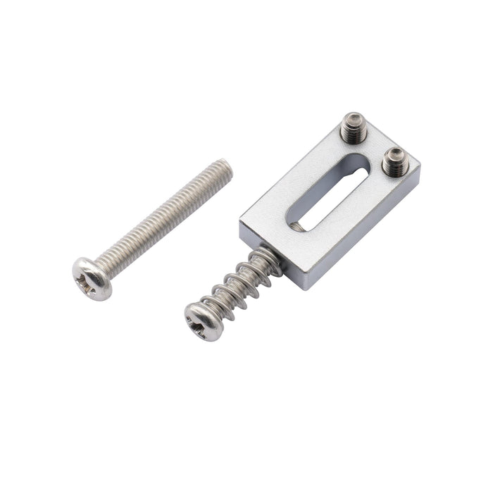 Musiclily Ultra 10,8 mm Moderner Stil Rechteckvolle Vollmessingsattel für Strat-Tele-Stil-Elektrogitarren, Set von 6